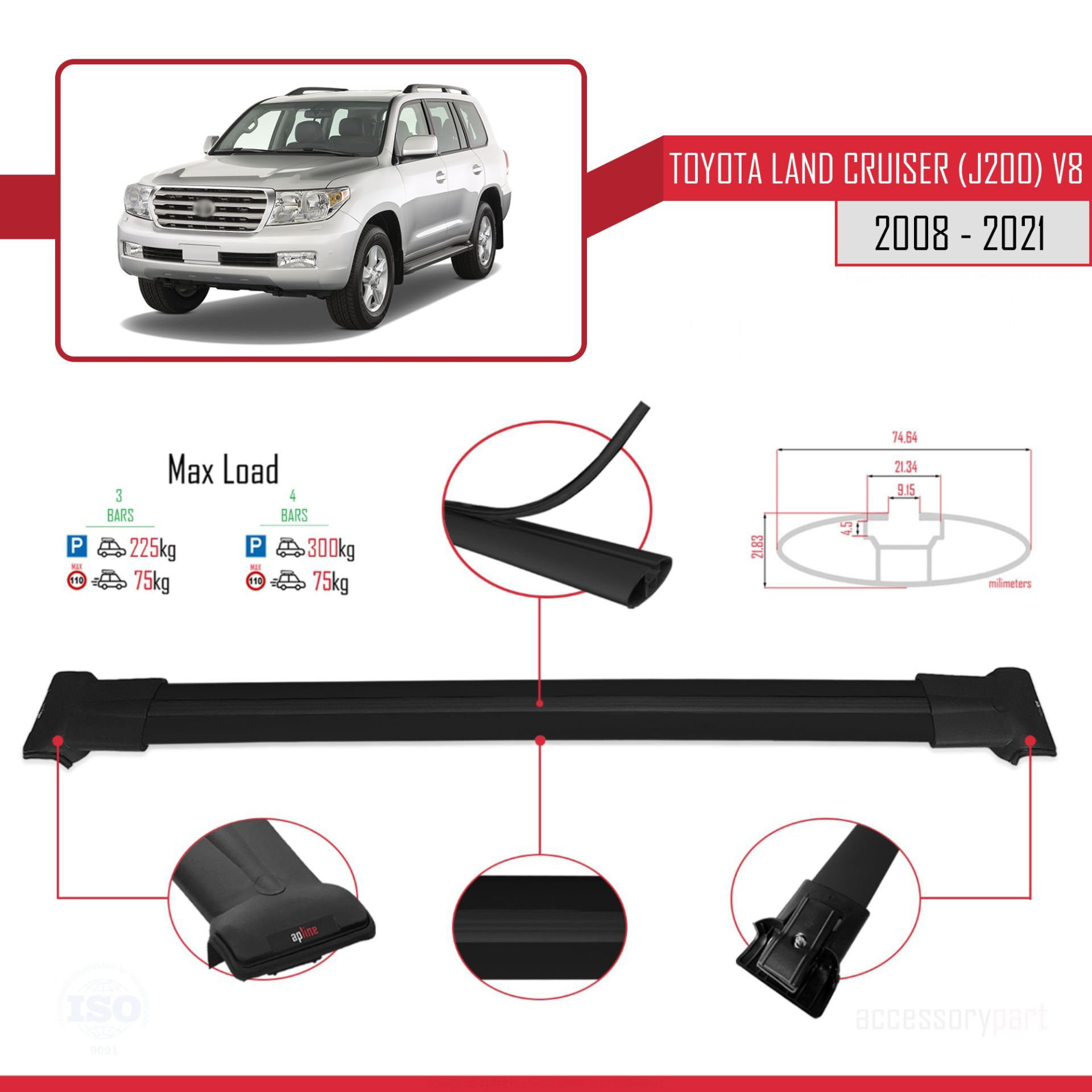 Toyota Land Cruiser (J200) V8 2008-2021 Arası ile Uyumlu FLY Mode