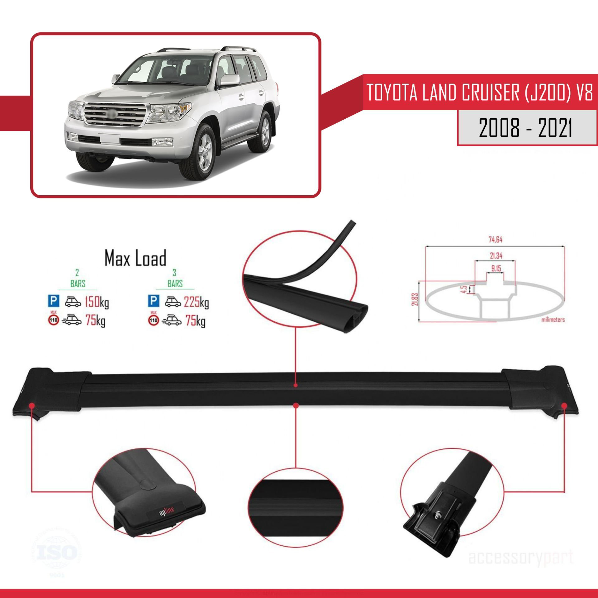 Toyota Land Cruiser (J200) V8 2008-2021 Arası ile Uyumlu FLY Mode