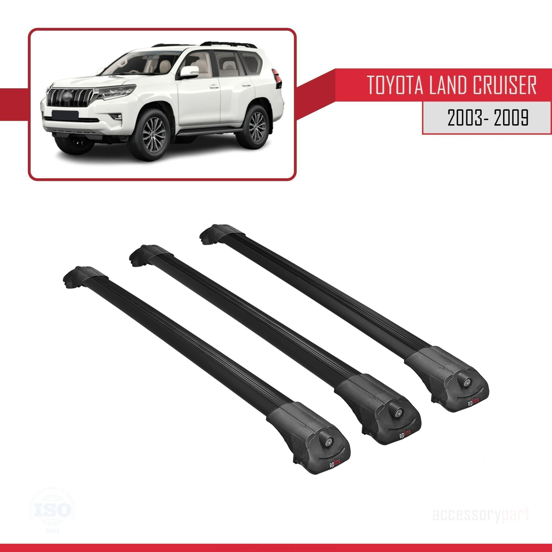 Toyota Land Cruiser 2003-2009 Arası ile uyumlu ACE-1 Ara Atkı Tav