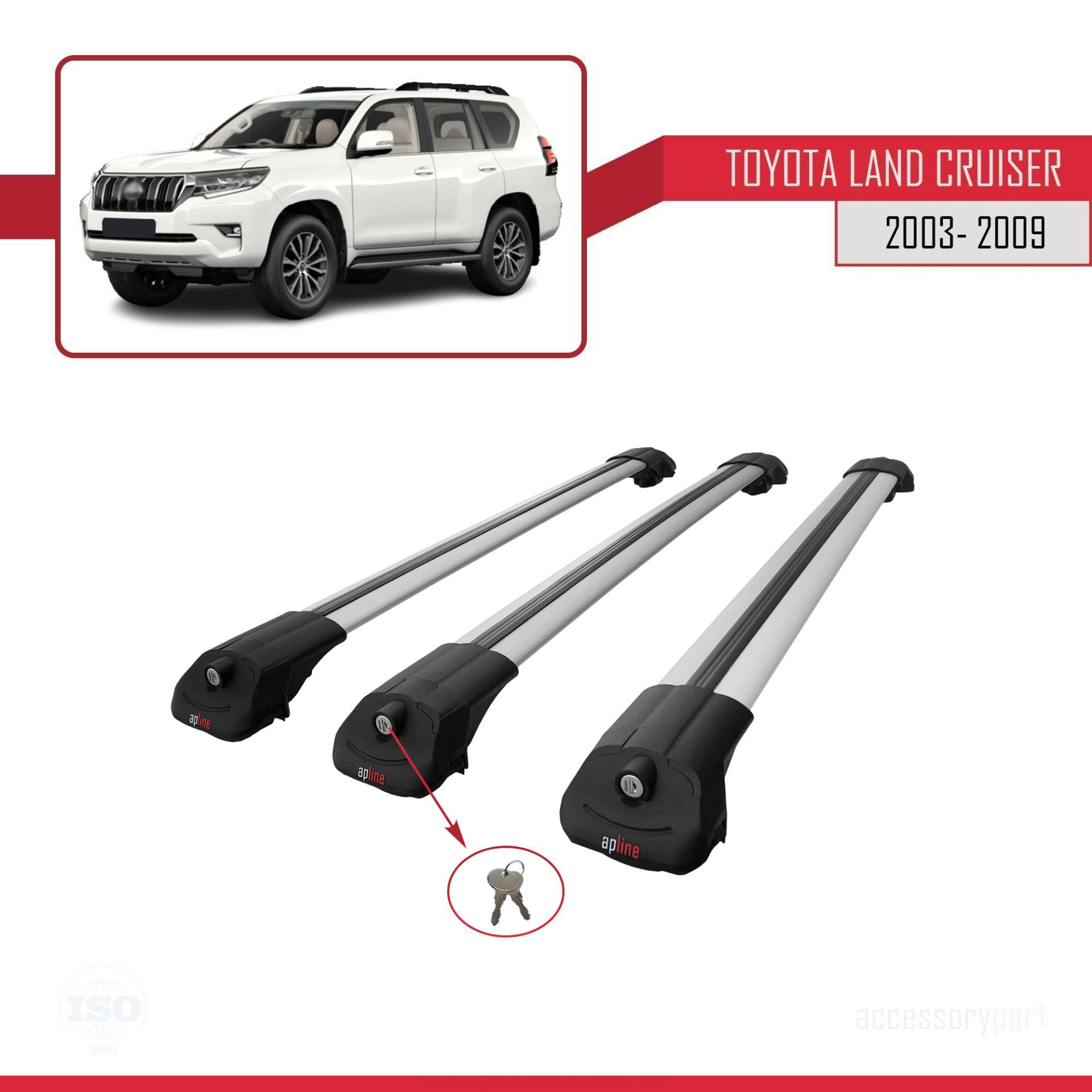 Toyota Land Cruiser 2003-2009 Arası ile uyumlu ACE-1 Ara Atkı Tav