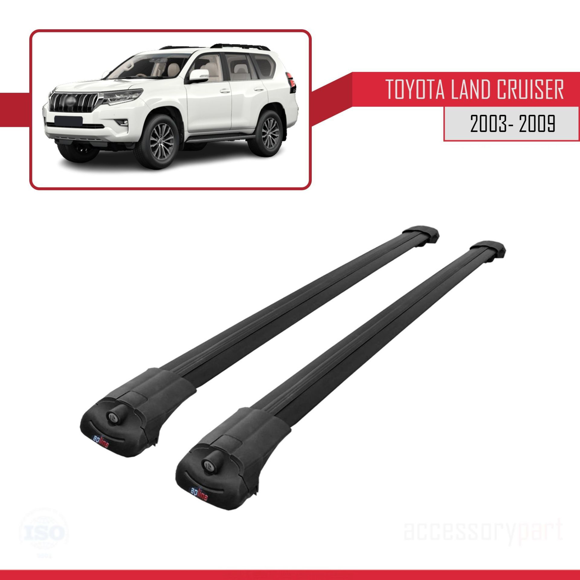 Toyota Land Cruiser 2003-2009 Arası ile uyumlu ACE-1 Ara Atkı Tav