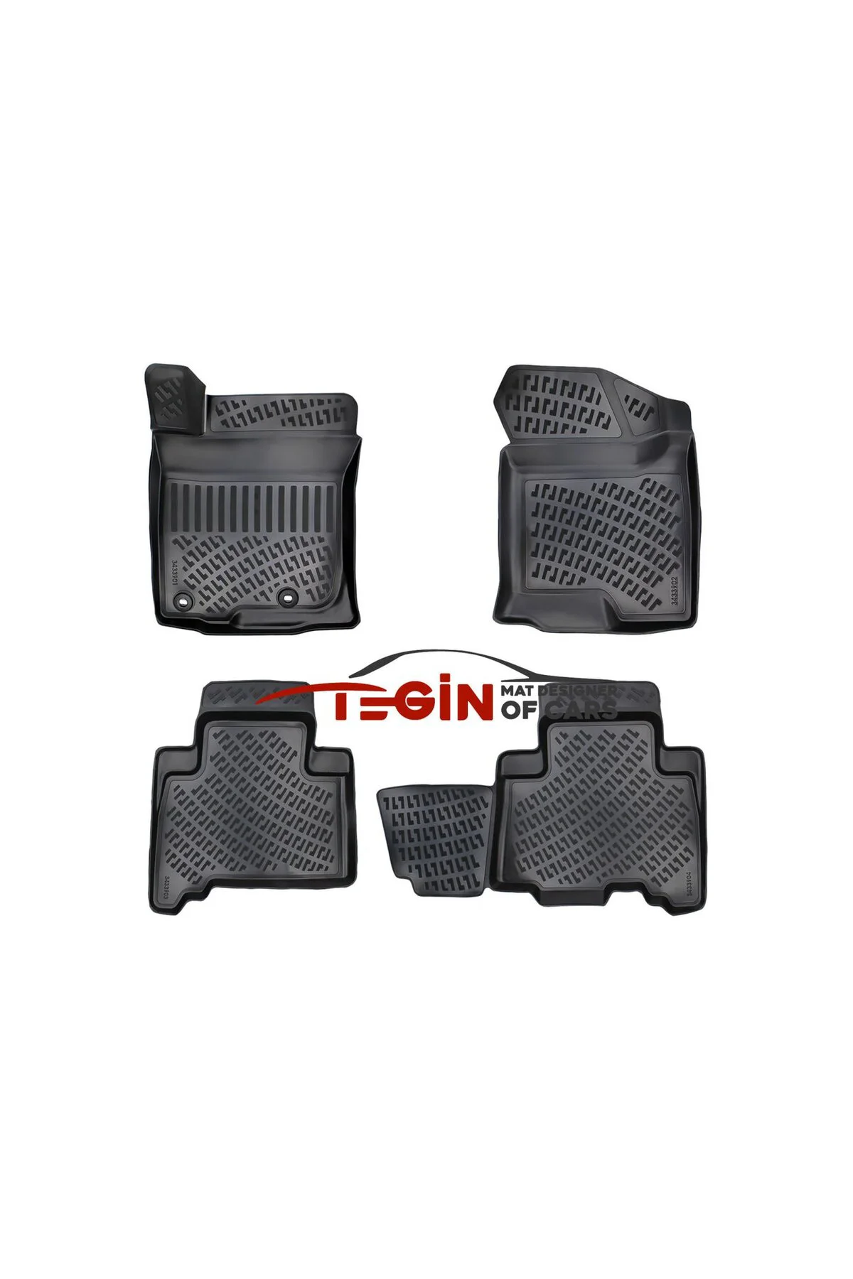 Toyota Land Cruiser Prado J150 2009-2023 1.6/2.0 Dizel Siyah 3D Havuzlu Paspas