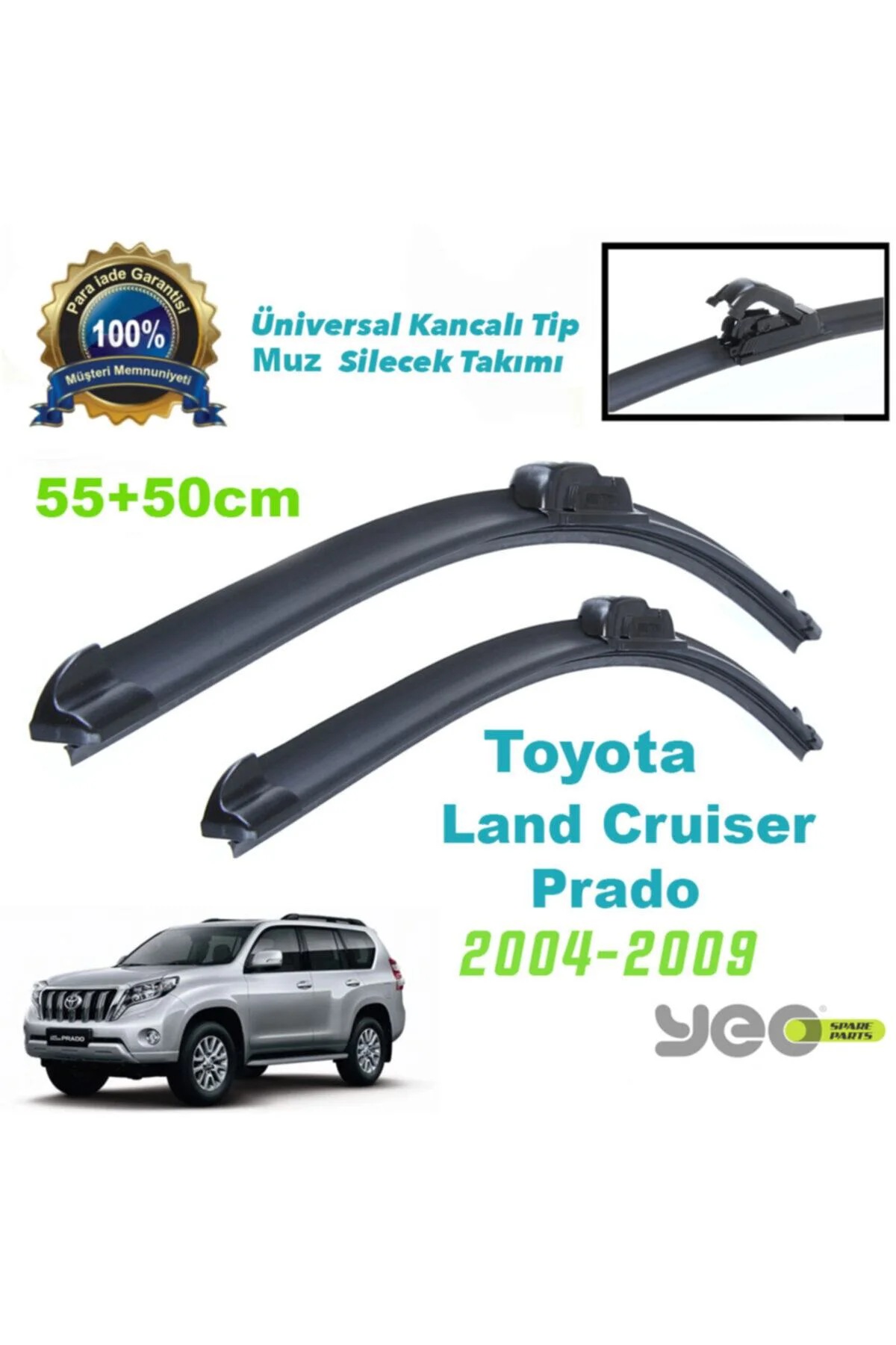 Toyota Land Cruiser Prado (2004-2009) Muz Silecek Takımı Aeroflex Fiyatı, Yorumları ve Özellikleri