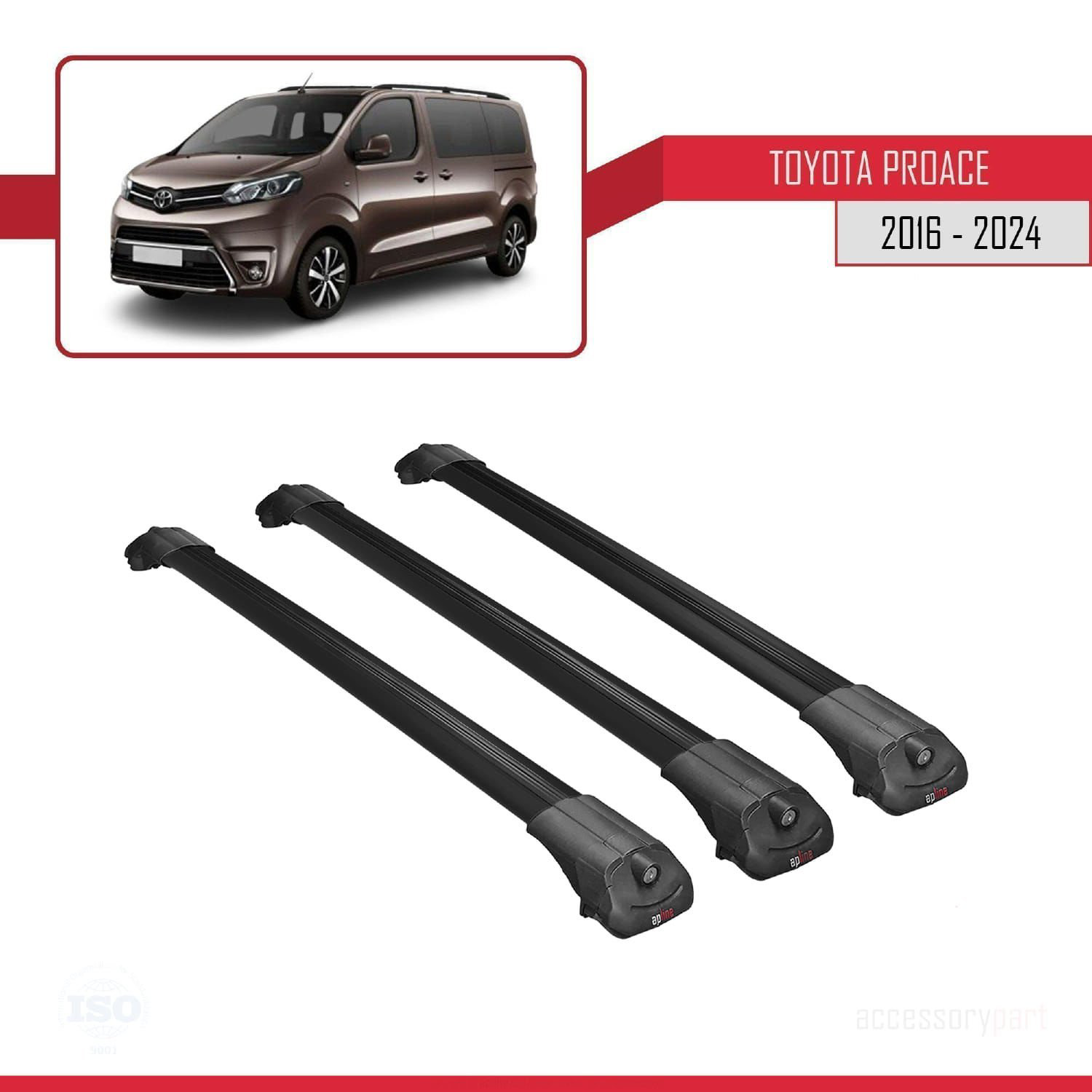 Toyota Proace 2016 ve Sonrası ile uyumlu ACE-1 Ara Atkı Tavan Bar
