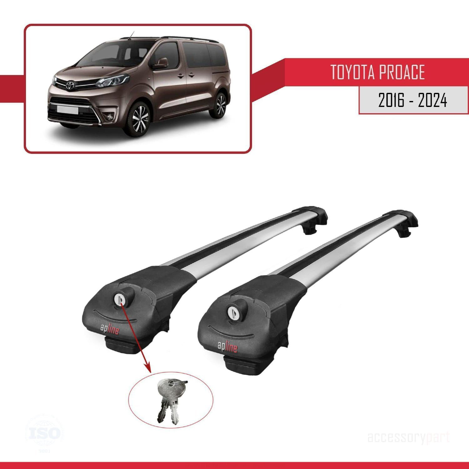 Toyota Proace 2016 ve Sonrası ile uyumlu ACE-1 Ara Atkı Tavan Bar