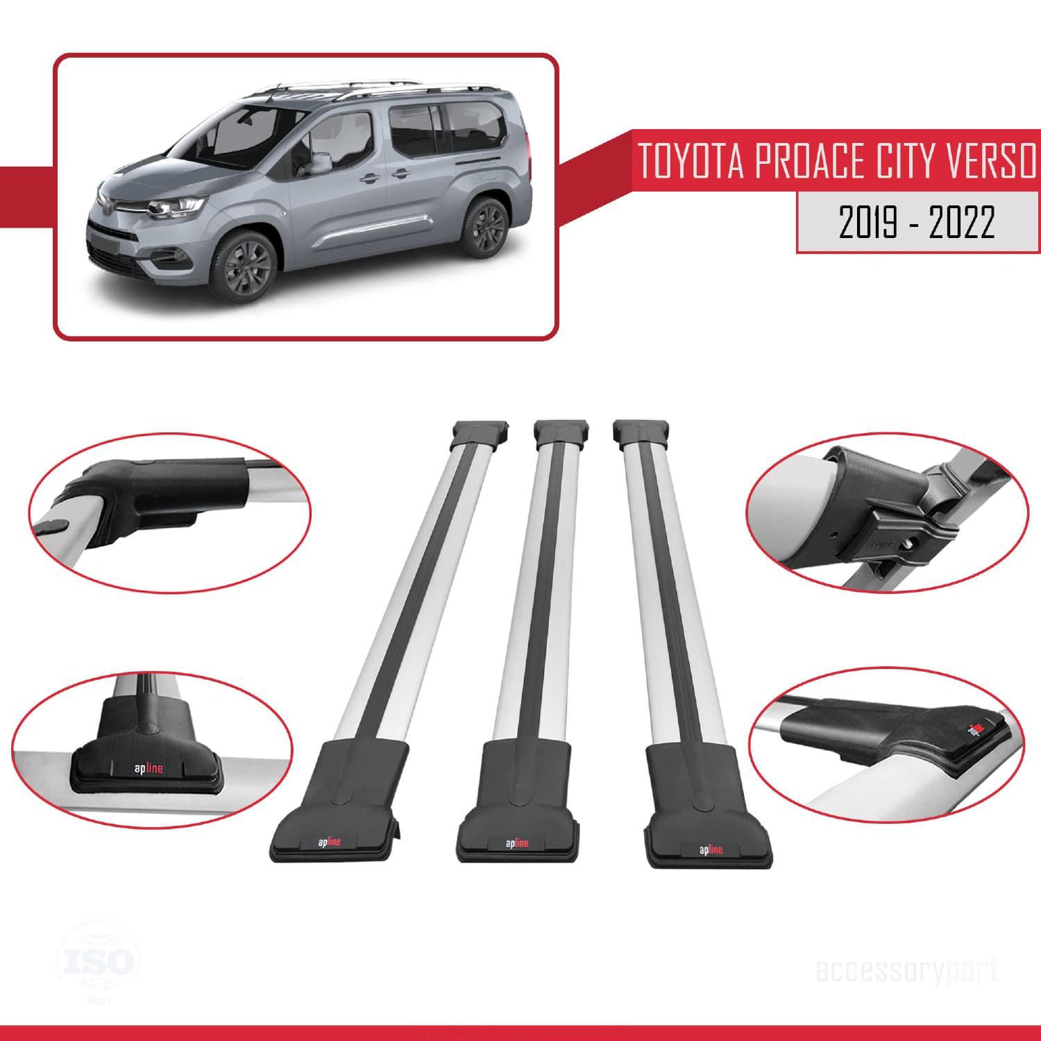 Toyota Proace City Verso 2019-2022 Arası ile uyumlu FLY Model Ara