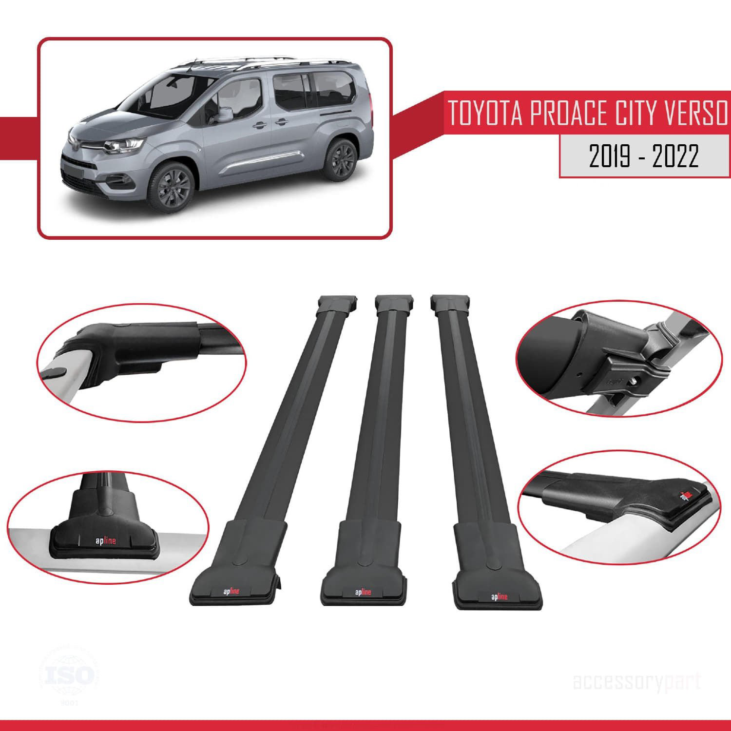 Toyota Proace City Verso 2019-2022 Arası ile uyumlu FLY Model Ara