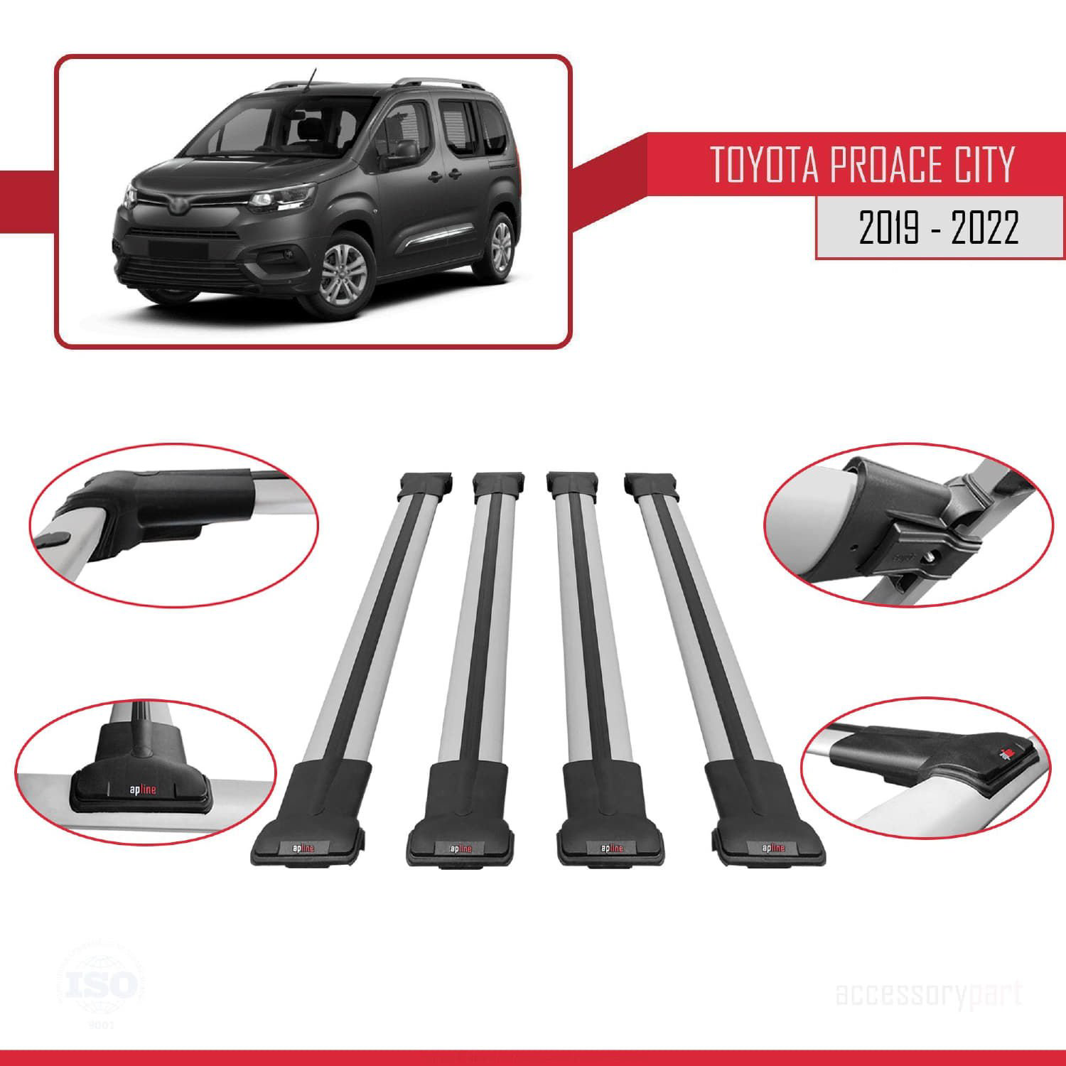 Toyota Proace City 2019-2022 Arası ile uyumlu FLY Model Ara Atkı 