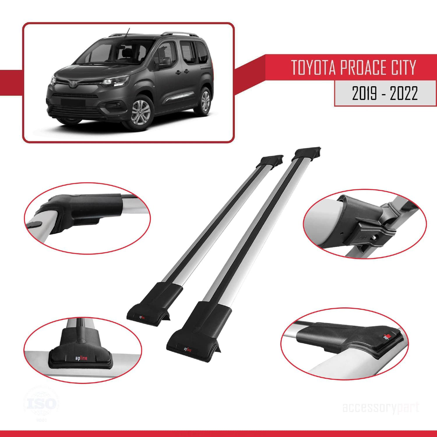 Toyota Proace City 2019-2022 Arası ile Uyumlu FLY Model Ara Atkı 