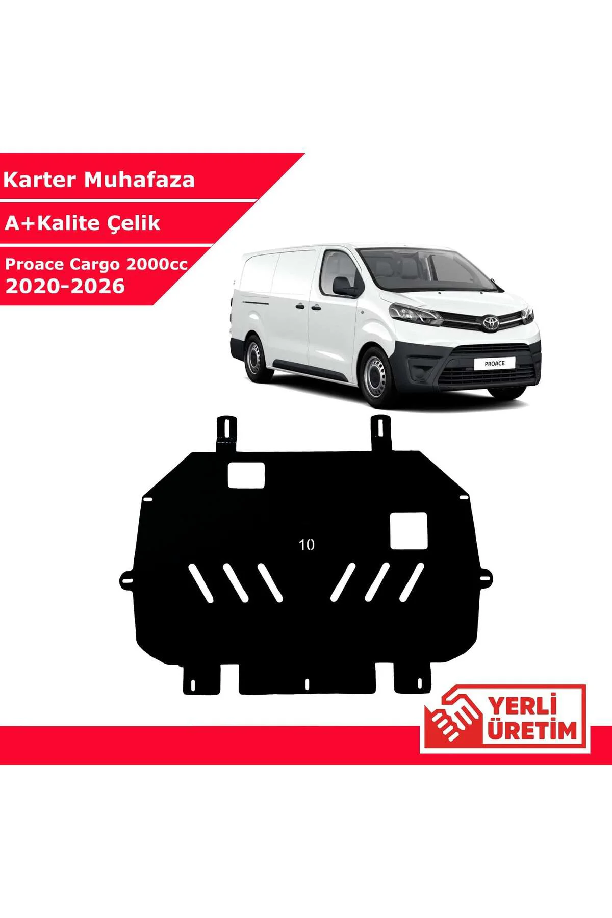 Toyota Proace Cargo 2000cc 2020-2026 Çelik Karter Muhafaza Çelik 