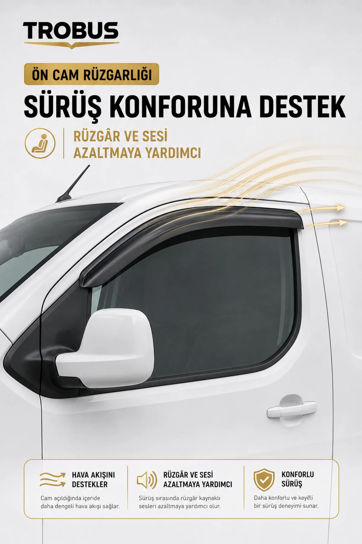 Toyota Proace Cargo Uzun Şasi 2025 ve Sonrası Ön Cam Rüzgarlığı 2'li Takım Fiyatı, Yorumları ve Özellikleri