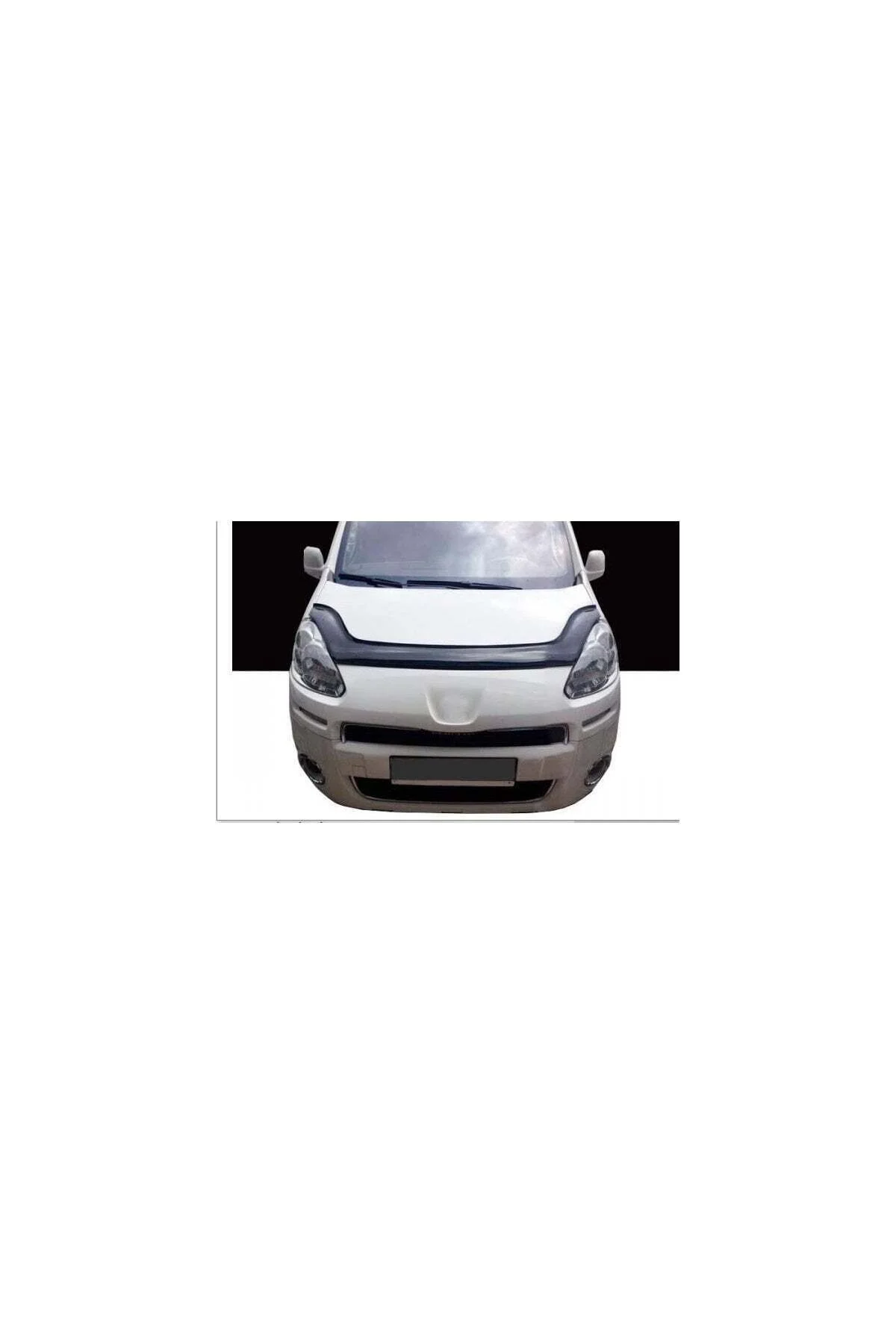 Toyota Proace City 2009-2017 Uyumlu Kaput Rüzgarlığı Ön Kaput Koruma ABS Parlak Siyah - Görsel 2