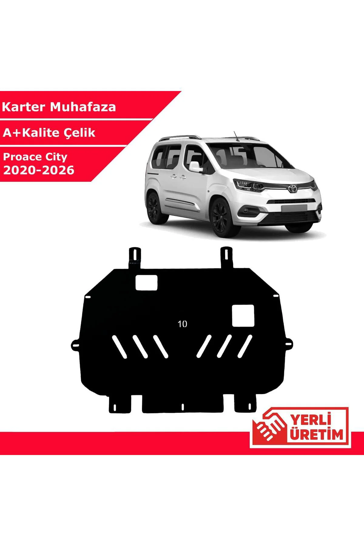 Toyota Proace City 2020-2026 Çelik Karter Muhafaza Çelik Koruma S
