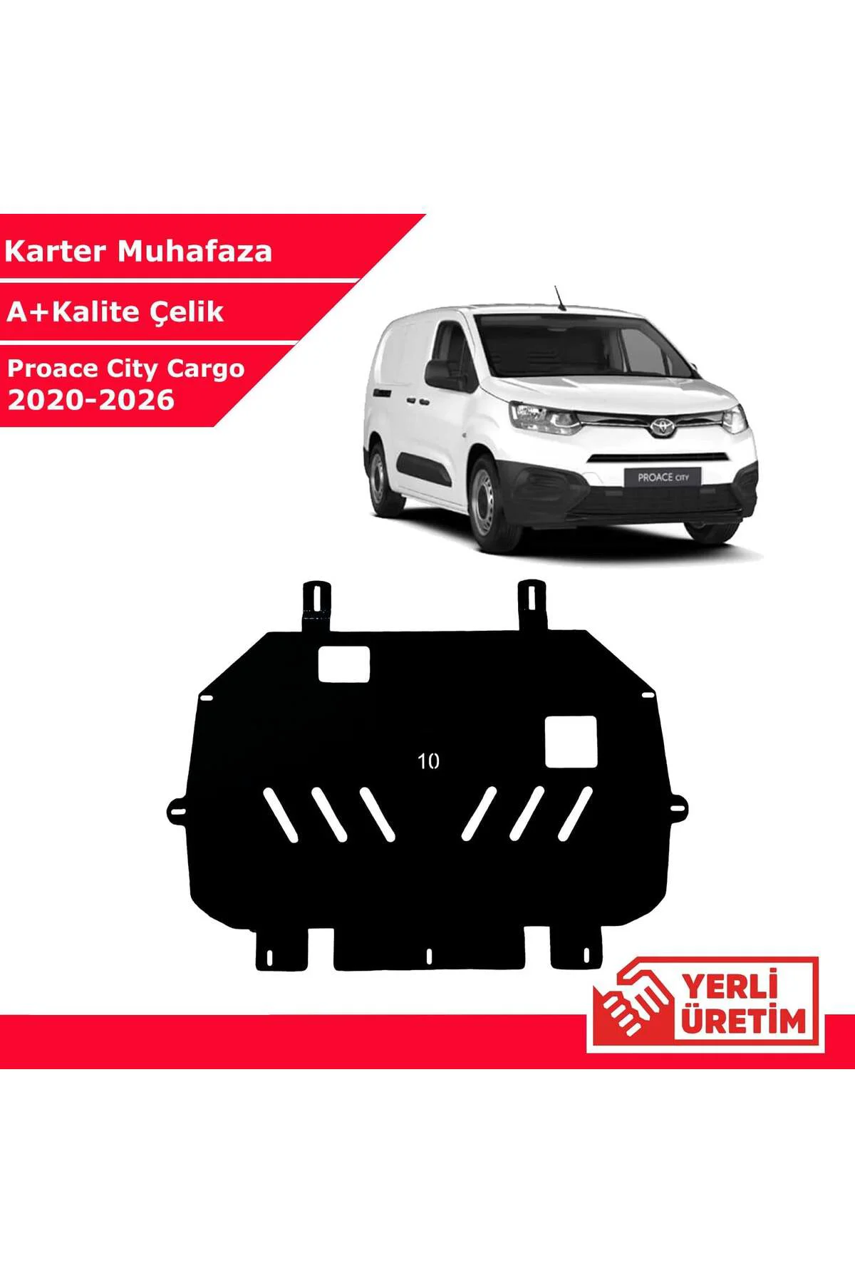 Toyota Proace City Cargo 2020-2026 Çelik Karter Muhafaza Çelik Ko Toyota Proace City Cargo 2020-2026 Çelik Karter Muhafaza Çelik Ko
