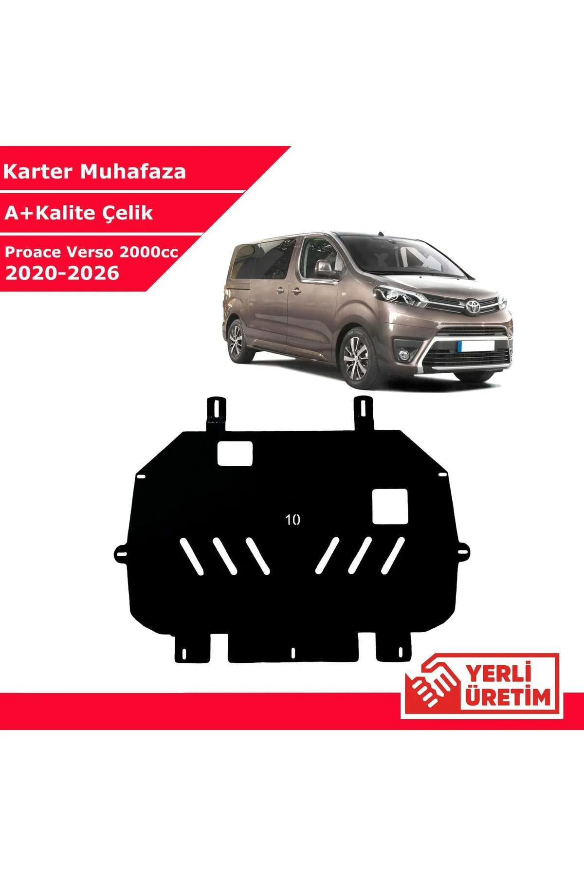 Toyota Proace Verso 2000cc 2020-2026 Çelik Karter Muhafaza Çelik Toyota Proace Verso 2000cc 2020-2026 Çelik Karter Muhafaza Çelik