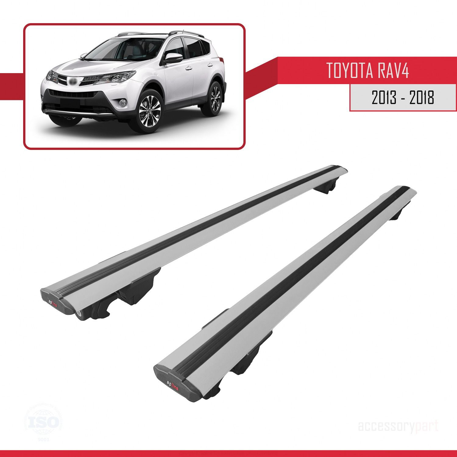 Toyota RAV4 2013-2018 Arası ile uyumlu HOOK Model Anahtar Kilitli