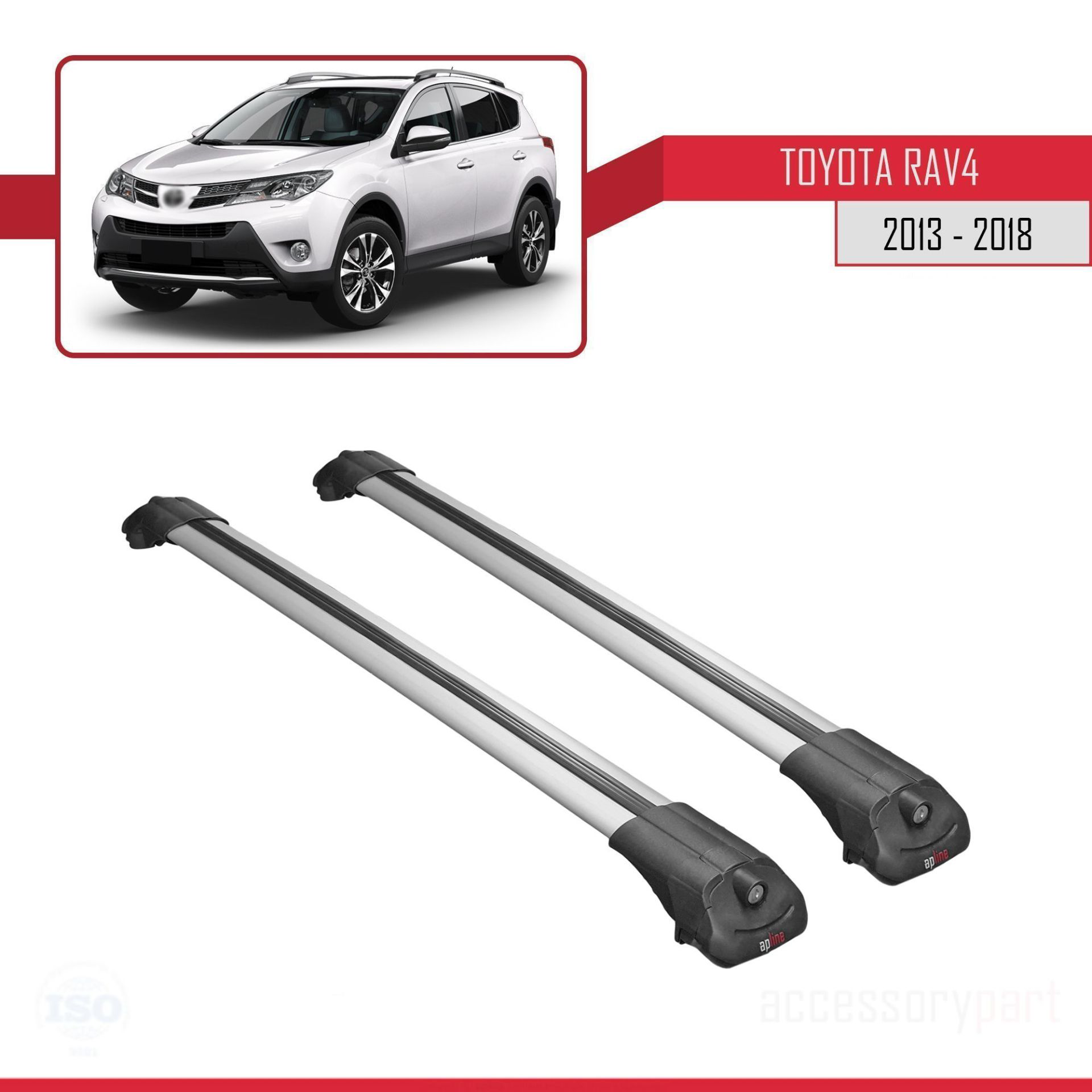 Toyota RAV4 2013-2018 Arası ile uyumlu ACE-1 Ara Atkı Tavan Barı 
