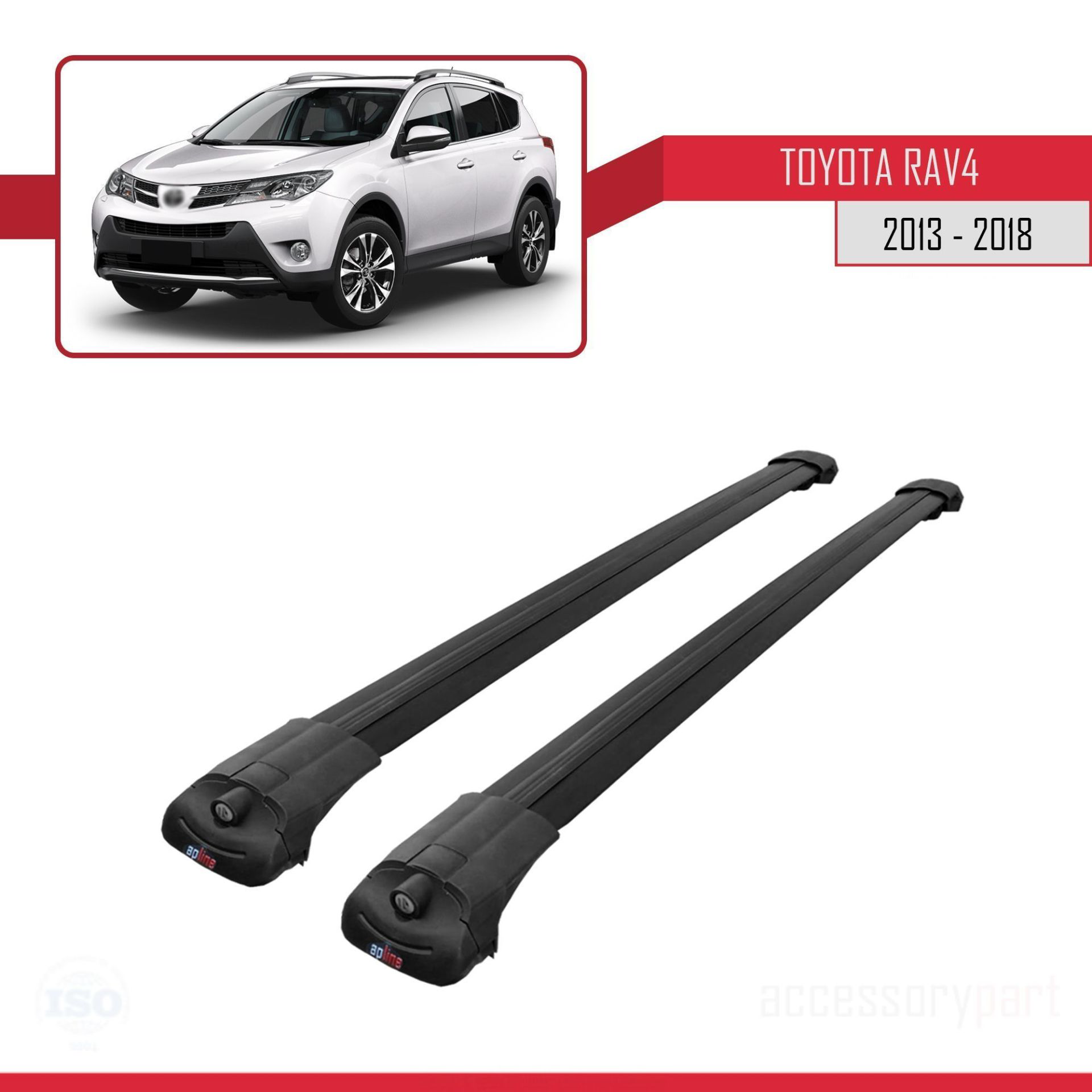 Toyota RAV4 2013-2018 Arası ile uyumlu ACE-1 Ara Atkı Tavan Barı 