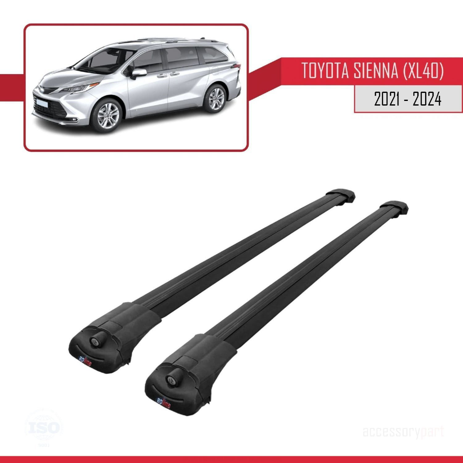 Toyota Sienna (XL40) 2021 ve Sonrası ile uyumlu ACE-1 Ara Atkı Ta