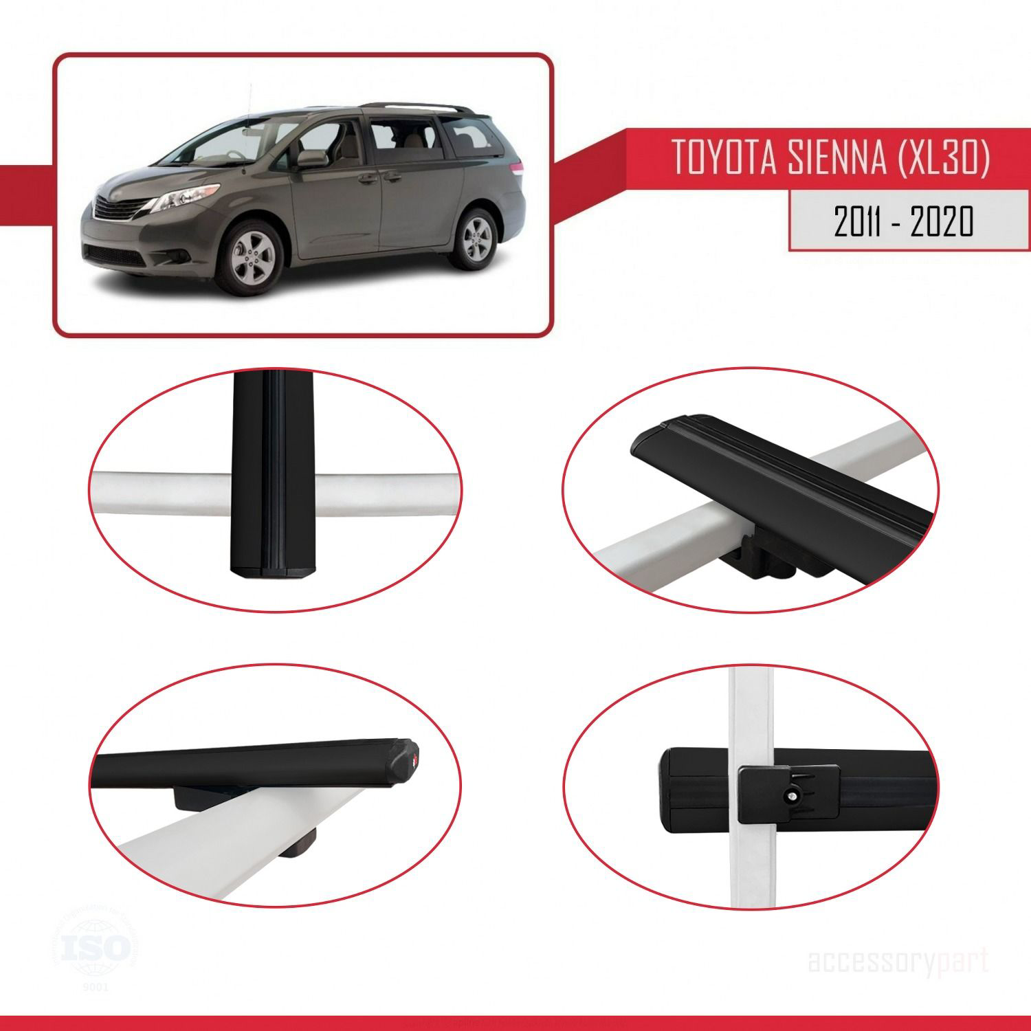 Toyota Sienna (XL30) 2011-2020 Arası ile uyumlu Basic Model Ara A
