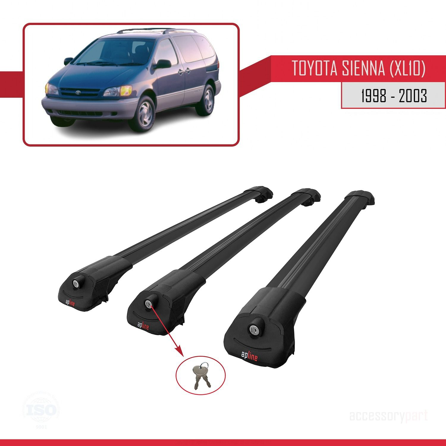 Toyota Sienna (XL10) 1998-2003 Arası ile uyumlu ACE-1 Ara Atkı Ta