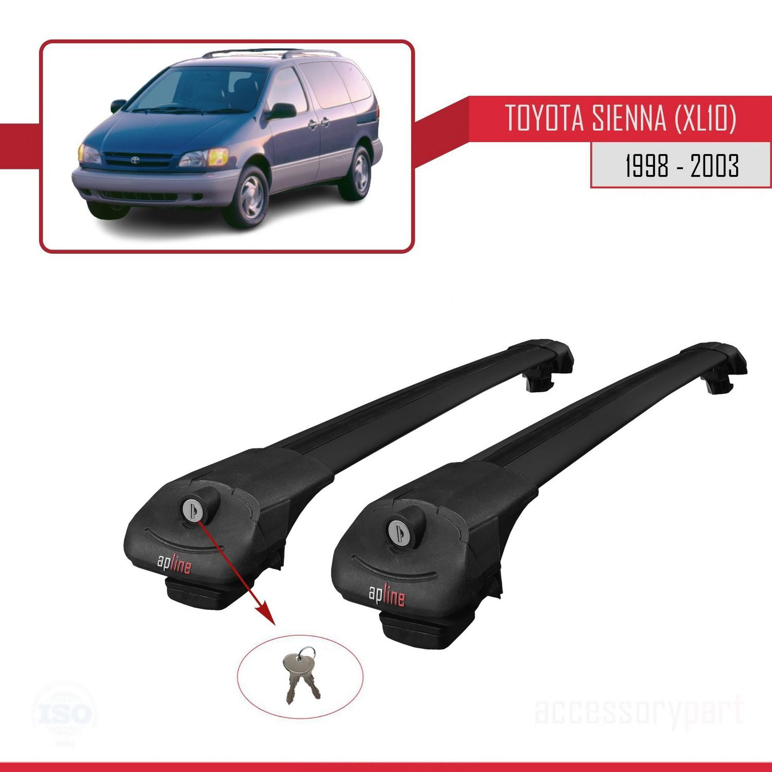 Toyota Sienna (XL10) 1998-2003 Arası ile uyumlu ACE-1 Ara Atkı Ta