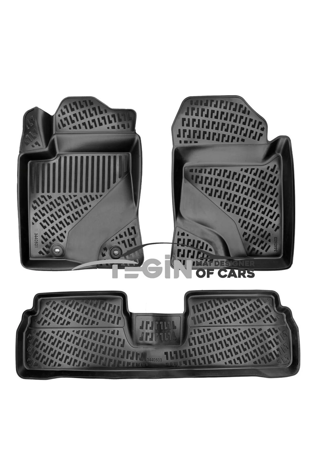 Toyota Verso 2003-2009 Otomatik Siyah 3D Havuzlu Paspas