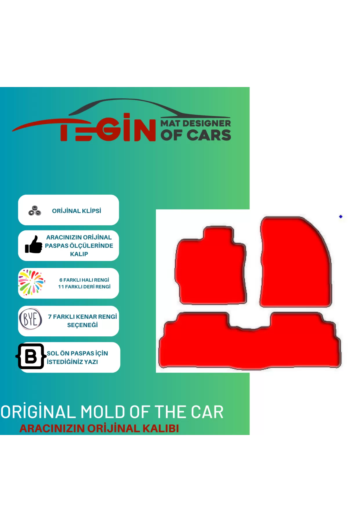 Toyota Verso 2009 + Prime Bej Halı Bej Kenar Paspas