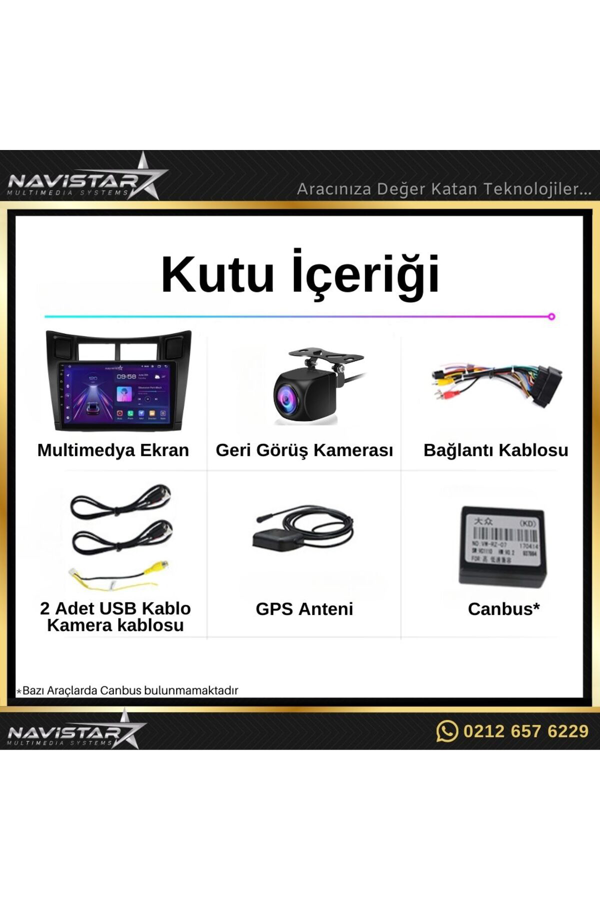 Toyota Yaris 2005-2012 Model 4gb 64gb Android 13 Kablosuz Carplay