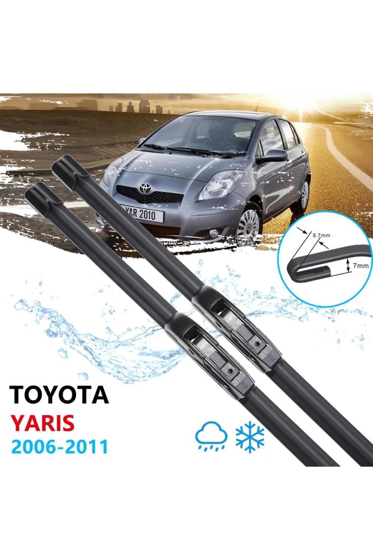TOYOTA YARİS ÖN CAM MUZ SİLECEK TAKIMI 2006--2011