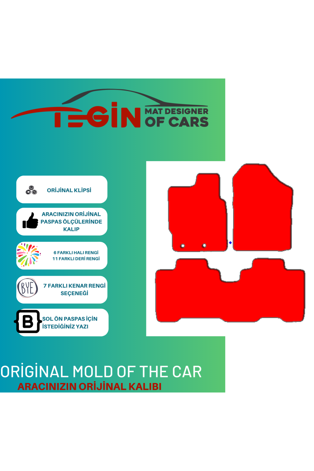 Toyota Yaris Xp90 2005-2012 Prime Siyah Kırmızı Deri Bej Kenar Pa