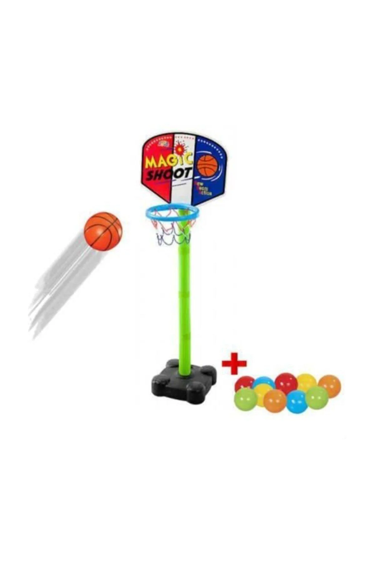 Toys Ayaklı Basket Potası Ayaklı Basketbol Çocuk Oyuncak +10 Oyun