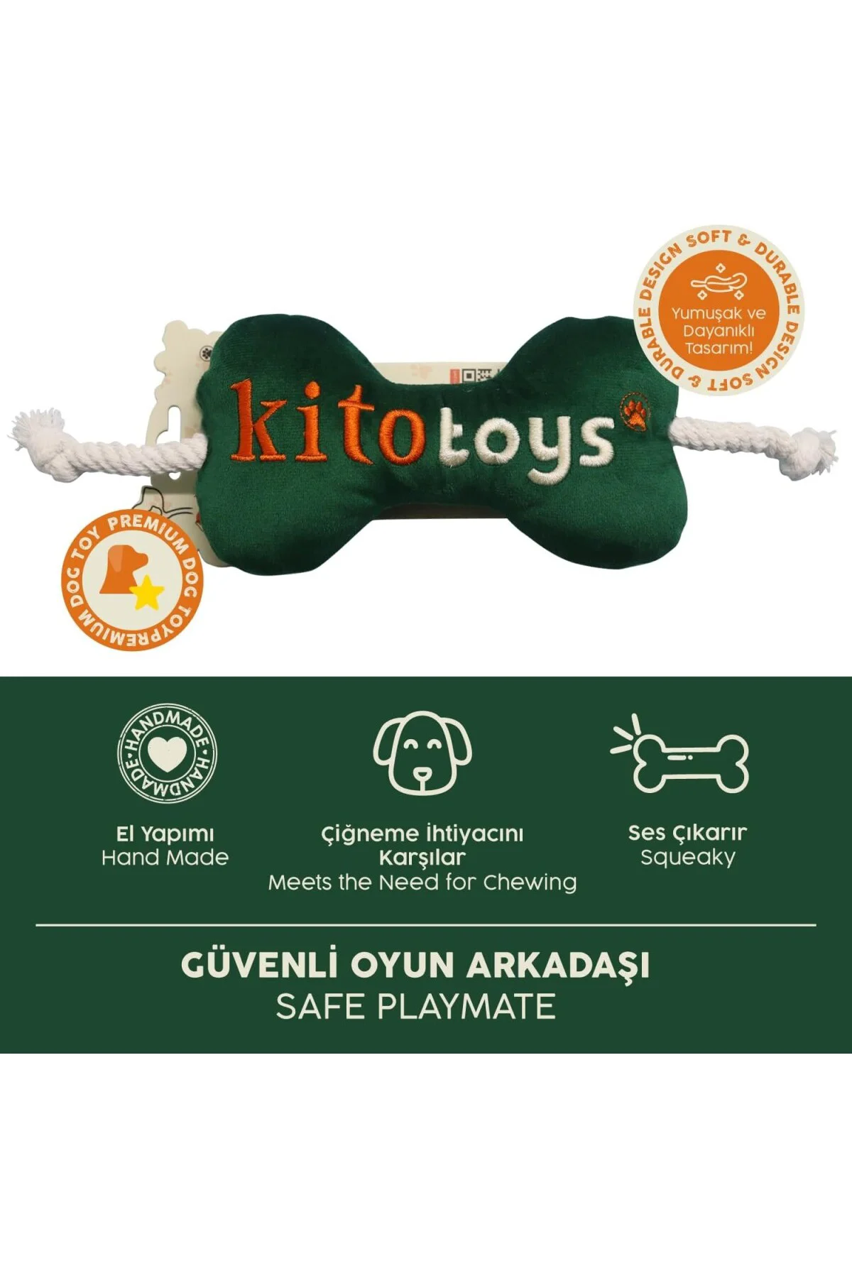 Toys Kemik Peluş Köpek Oyuncağı