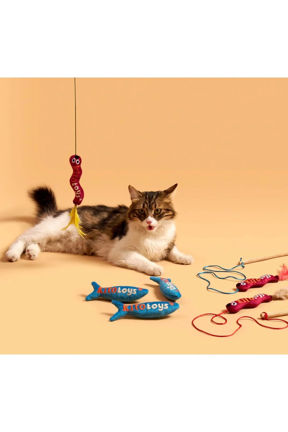 Toys Solucan (Olta) Peluş Kedi Oyuncağı
