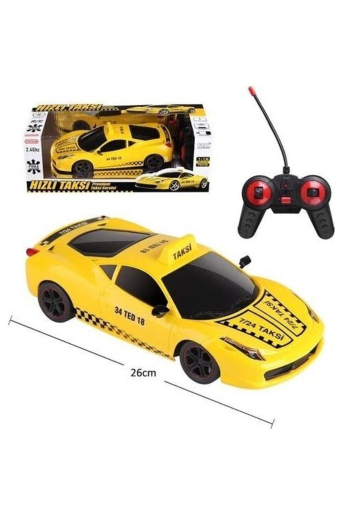 Elzdunya Toysan Hızlı Taxi Car Araba 8682091080202