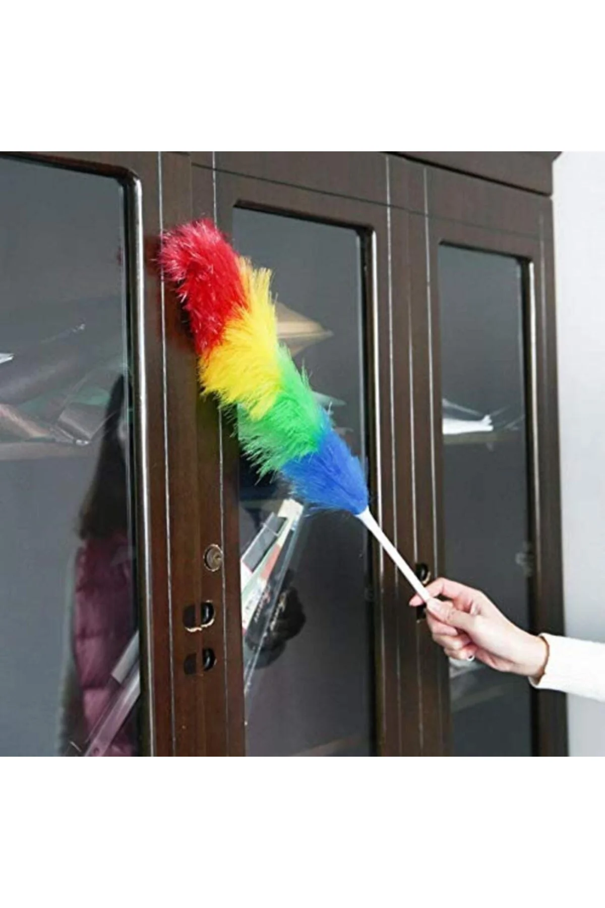 Toz Alma Fırçası - Renkli - Peluş Püsküllü - Pratik Toz Alma Fırçası - Renkli - Peluş Püsküllü - Pratik - Görsel 2