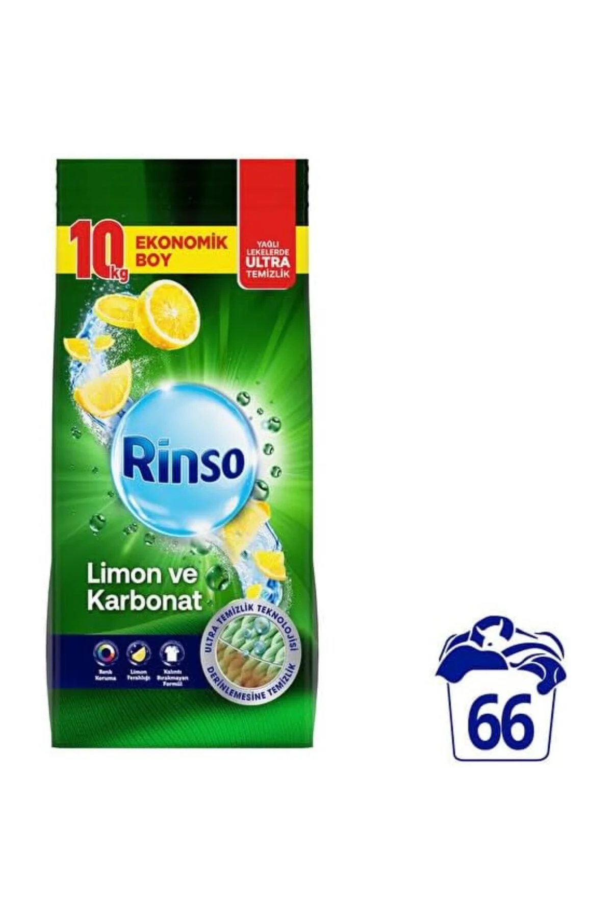 Toz Çamaşır Deterjanı Limon ve Karbonat Renkliler ve Beyazlar İçi