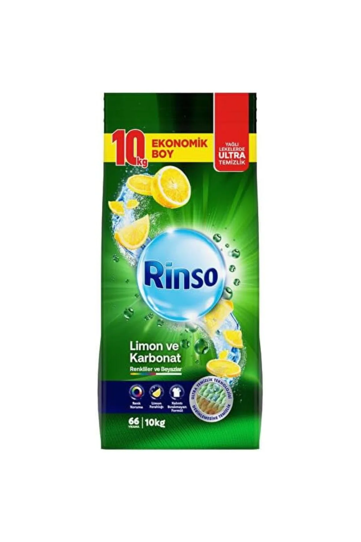 Toz Çamaşır Deterjanı Limon ve Karbonat Renkliler ve Beyazlar İçi