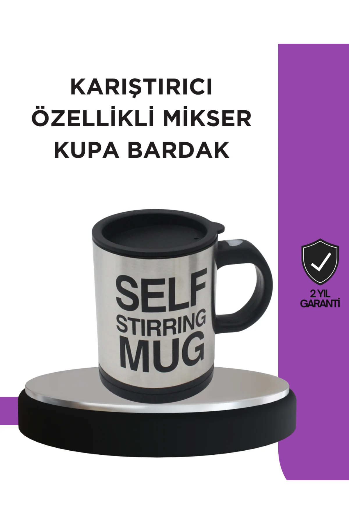 Toz İçecekler İçin Hızlı Karıştırma Özellikli Termos Kupa