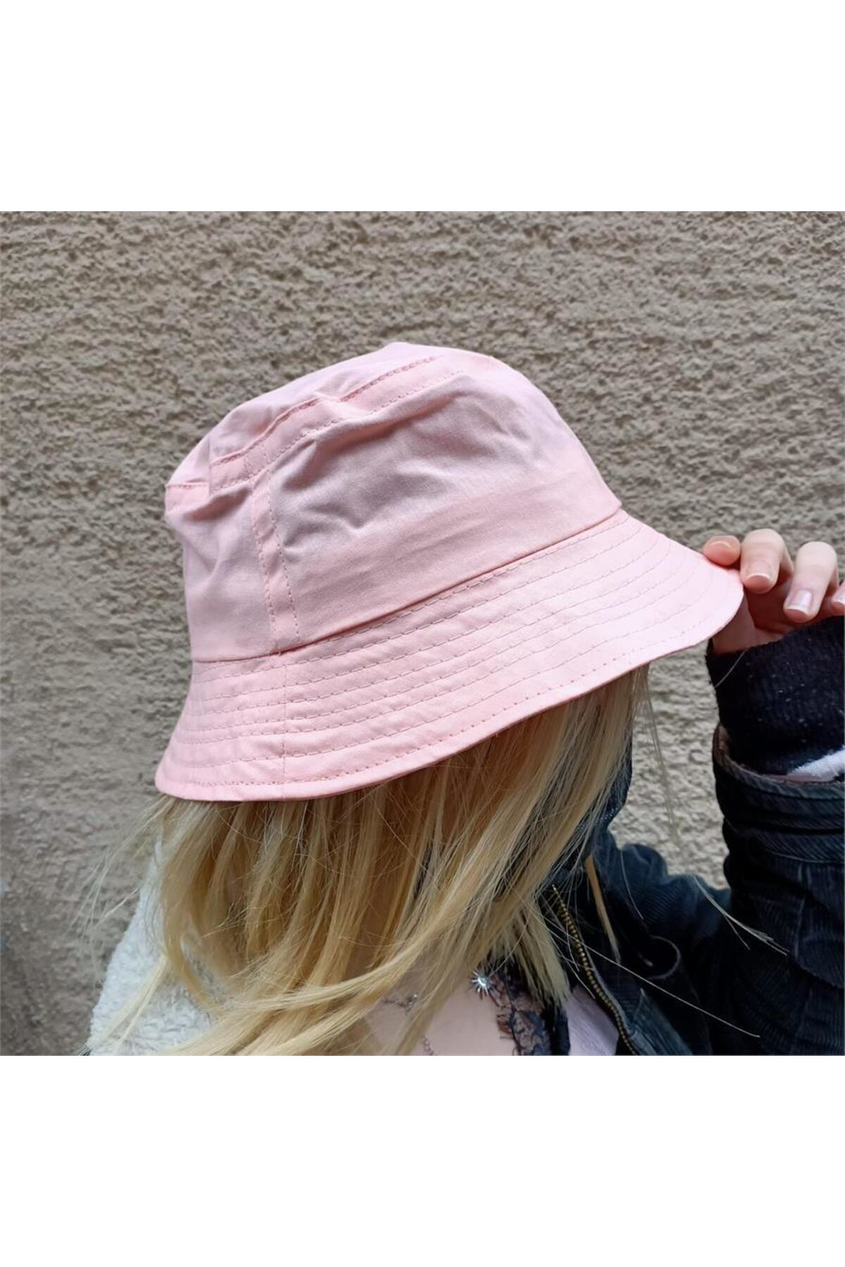 Toz Pembe Bucket Şapka