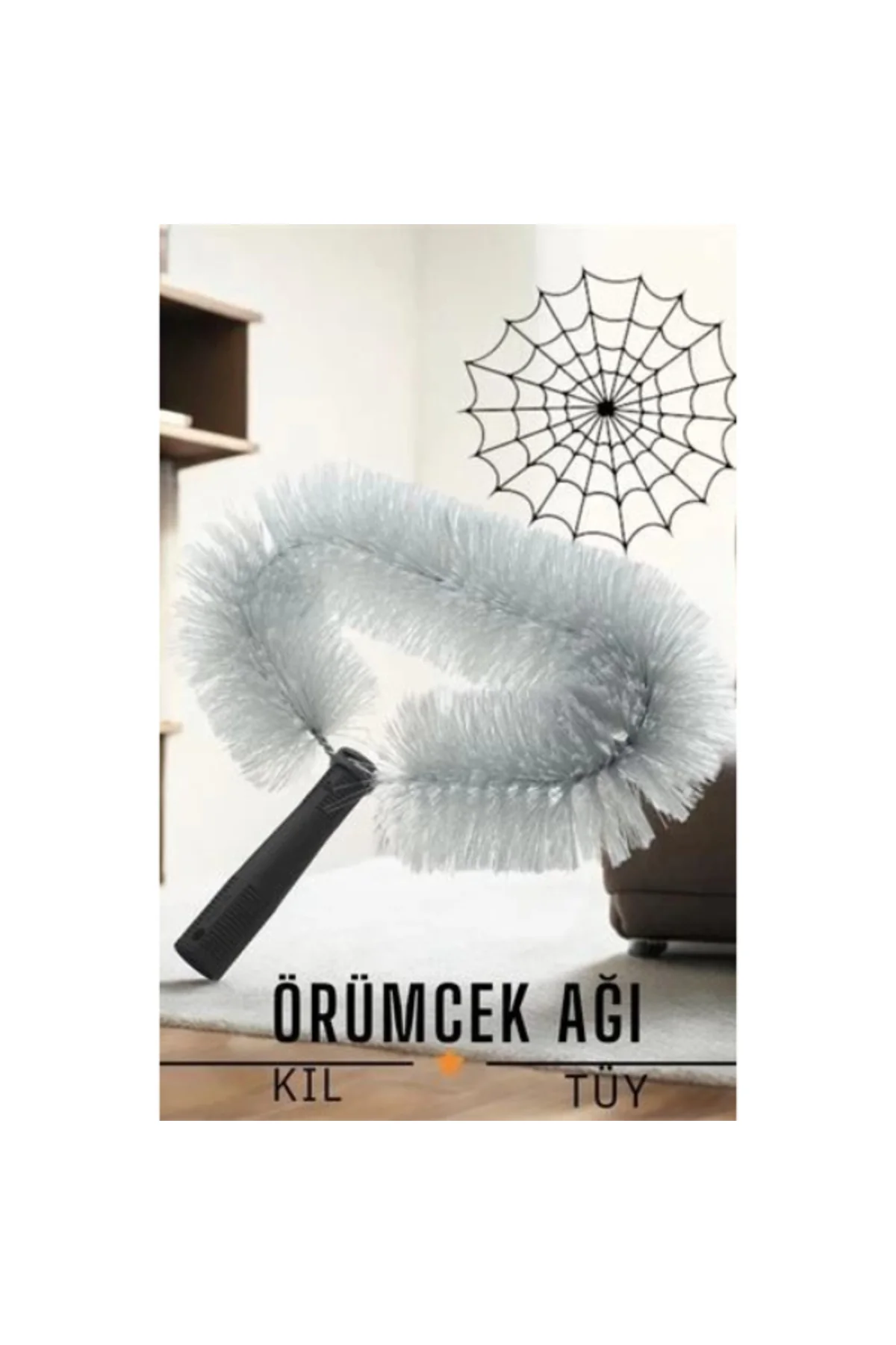 Toz Tüy Örümcek Ağı Alma Fırçası