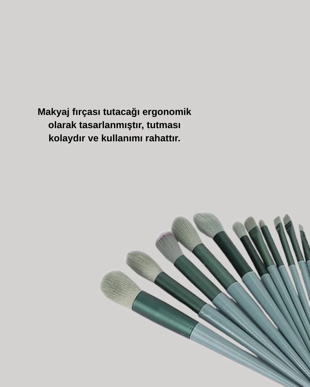 Toz ve Krem Ürünler İçin Güçlü Tutucu Yumuşak Kıllı Makyaj Fırça 