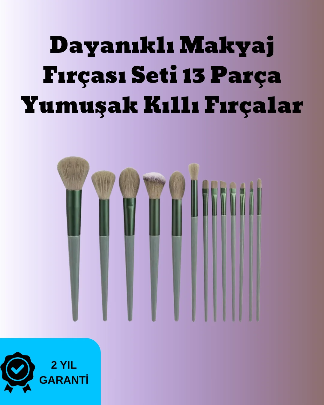 Toz ve Krem Ürünler İçin Güçlü Tutucu Yumuşak Kıllı Makyaj Fırça 