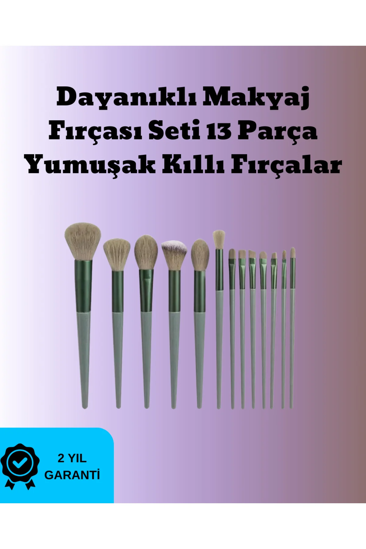 Toz ve Krem Ürünler İçin Güçlü Tutucu Yumuşak Kıllı Makyaj Fırça 