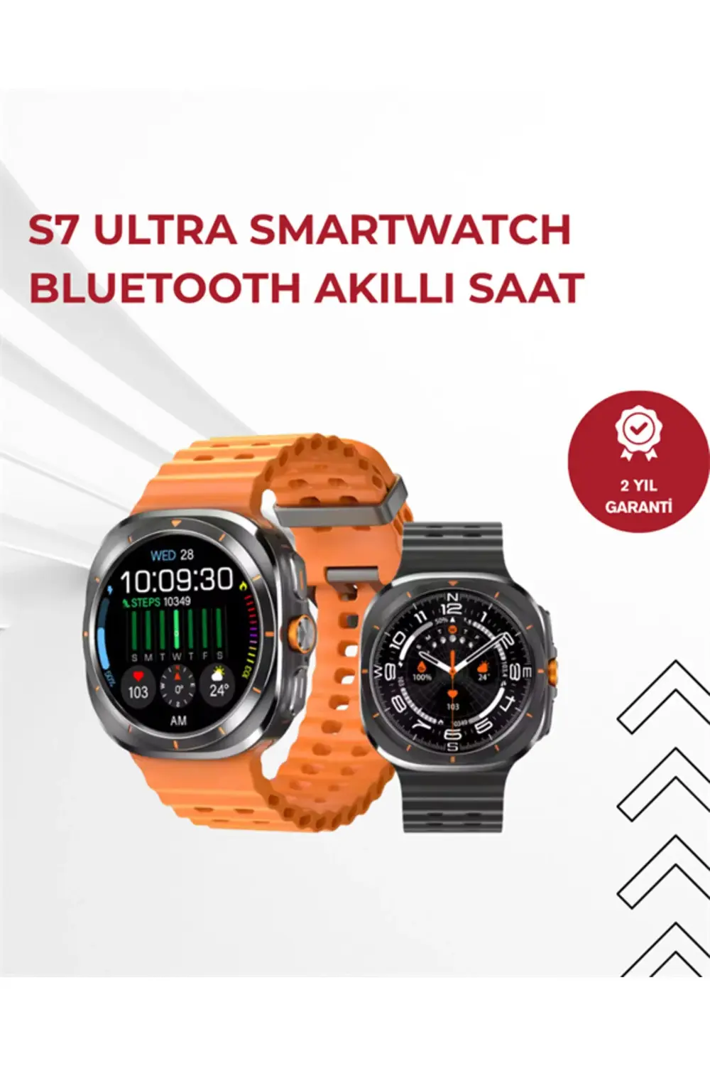 Toza ve Suya Dayanıklı Unisex Akıllı Saat | Renkli Ekran | Mikrof