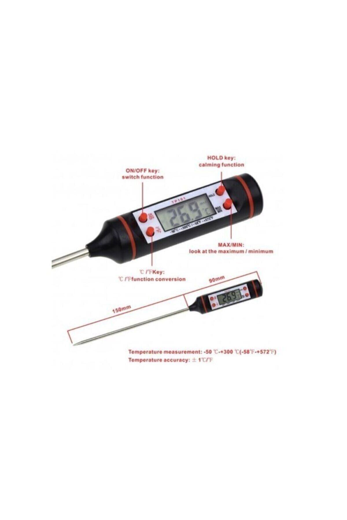 Tp-101 Sıvı Çubuk Termometre Gıda Yiyecek Içecek Sıcaklık Ölçer D