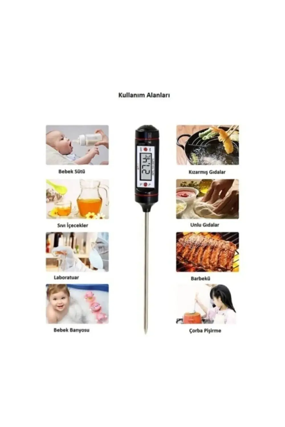 Tp-101 / Tp101 Lcd Ekranlı Dijital Arac Klima Sıcaklık Dedektörü