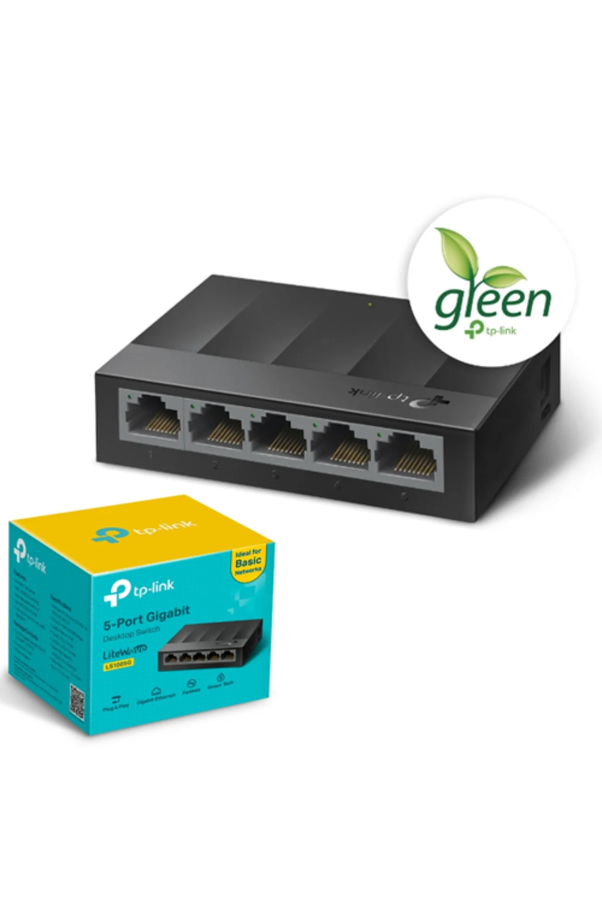 TP-LINK LiteWave 5 Port LS1005G 10/100/1000 Gigabit Plastik Kasa 