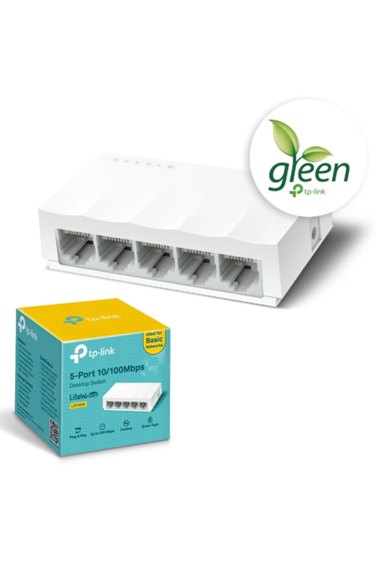 TP-LINK LiteWave 5 Port LS1005 10/100 Plastik Kasa Switch