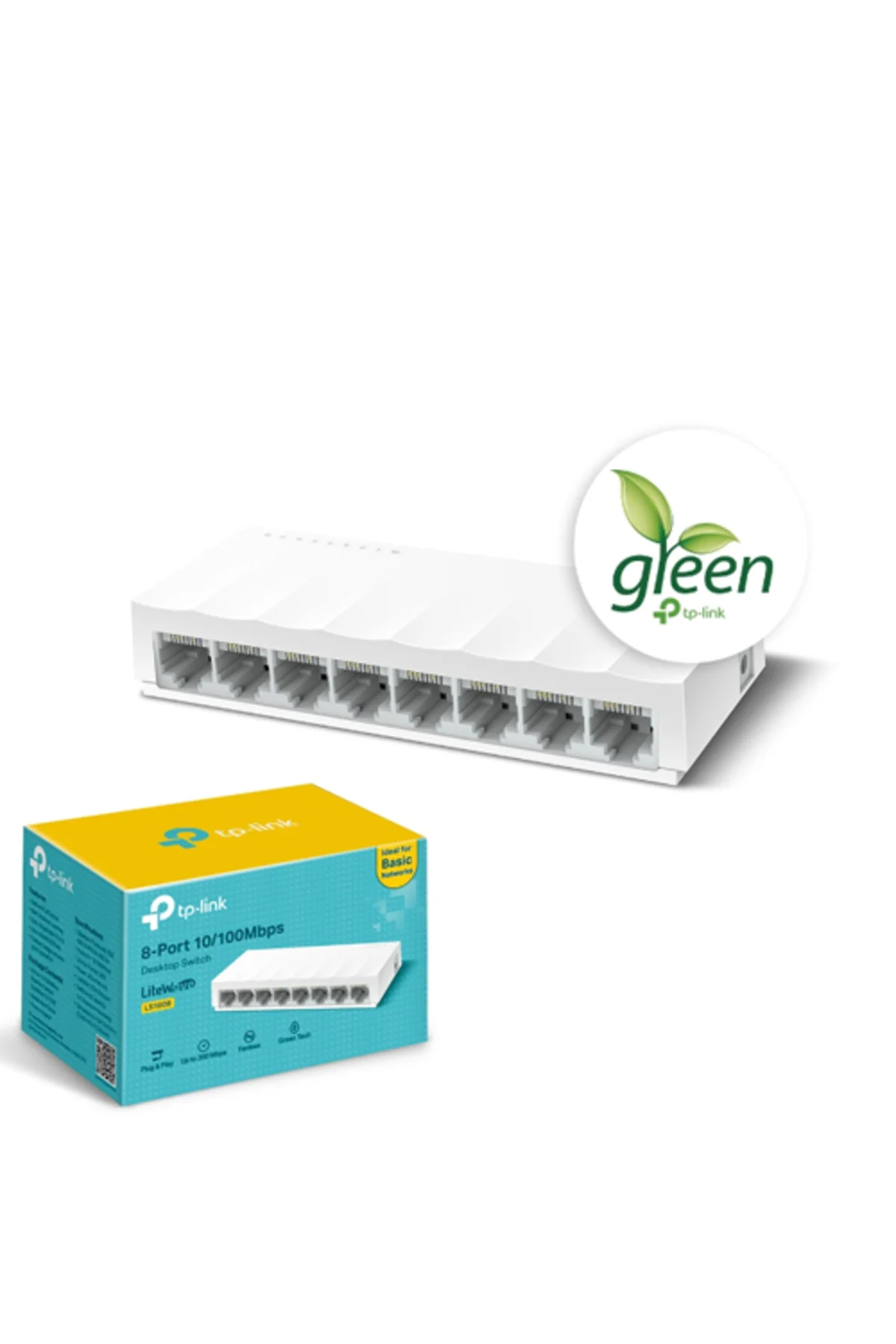 TP-LINK LiteWave 8 Port LS1008 10/100 Plastik Kasa Switch